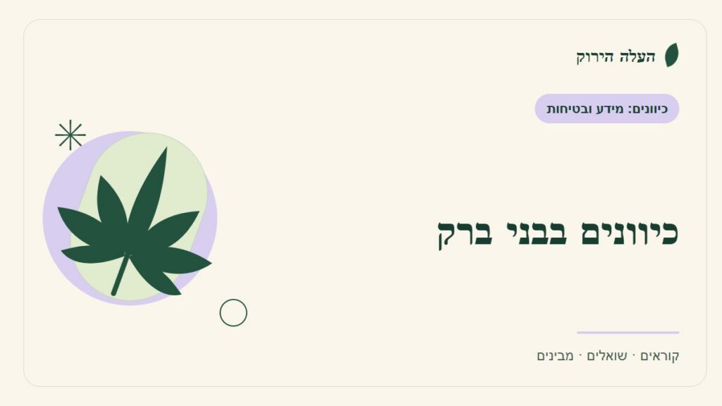 איור לכתבה: כיוונים בבני ברק: מה פירוש עזרה רשמית